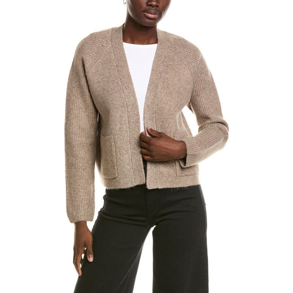 Michael Stars Womens Drea Open Cardigan, Brown